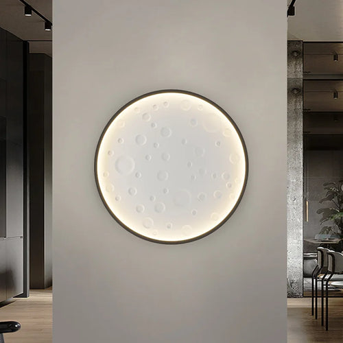 applique murale ronde moderne avec prise et fil rechargeable - vue 5 sur 14