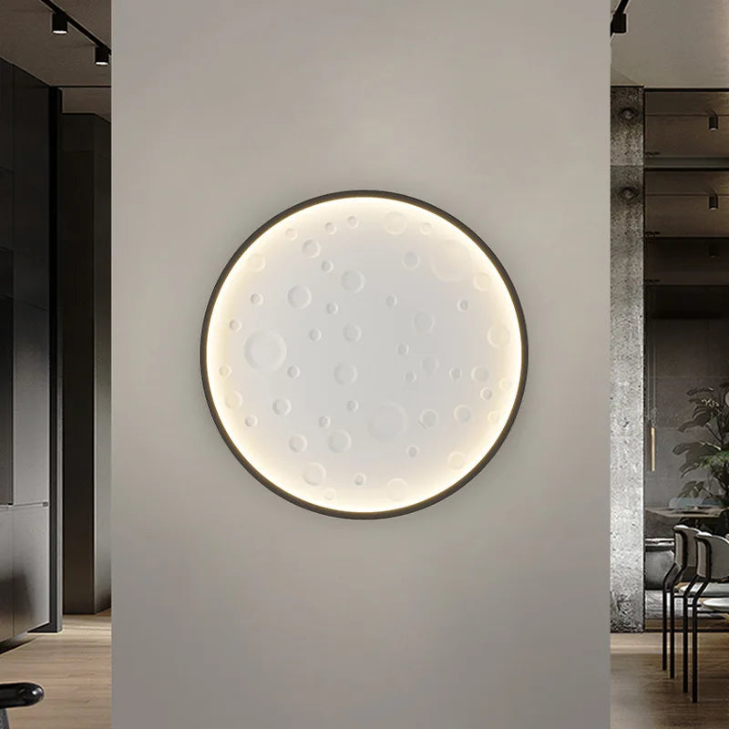 applique murale ronde moderne avec prise et fil rechargeable - vue 4 sur 14