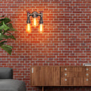applique murale vintage steampunk en fer avec tuyau d'eau