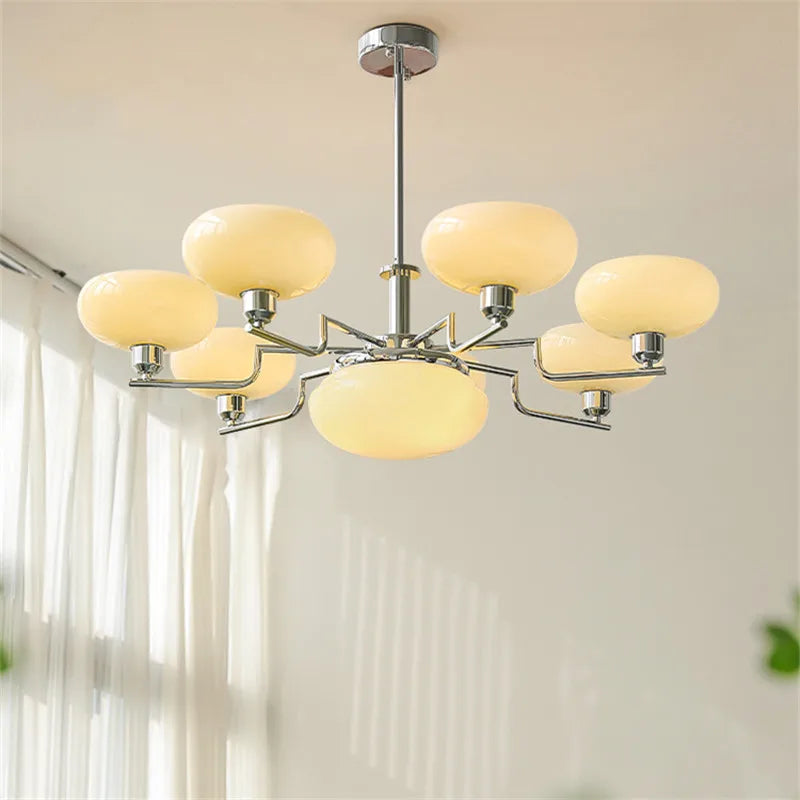lustre bauhaus en verre pour décoration moderne et design - vue 4 sur 13