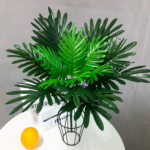 bouquet de fausses feuilles de palmier tropical décoratif pour fêtes et événements - vue 4 sur 13