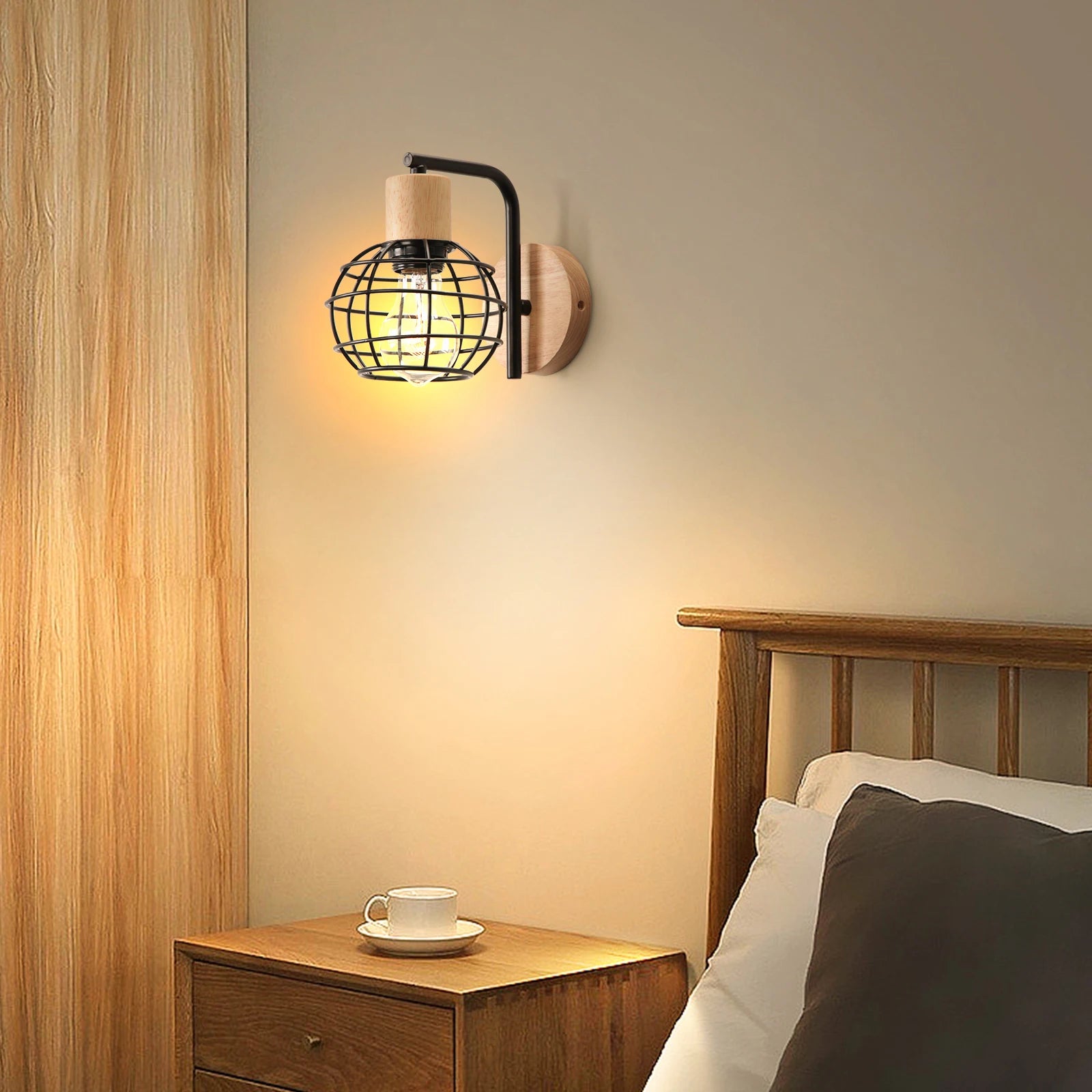 Applique murale led vintage industriel - vue 5 sur 11