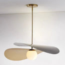 suspension design en métal style loft et tissu lotus