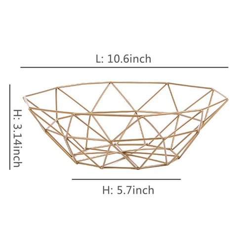 panier à fruits en fer multi-tailles pour rangement divers - vue 15 sur 14
