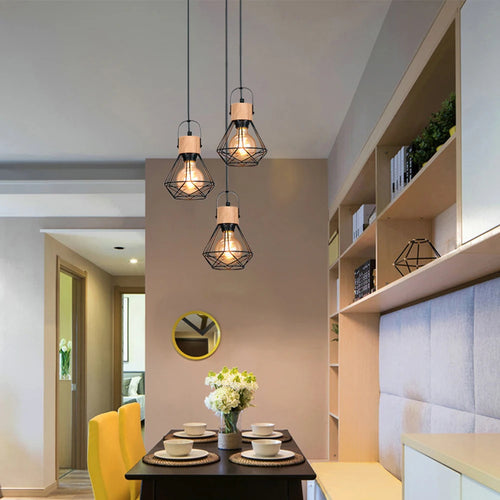 Suspension Nordique LED Spoutnik salle à manger salon chambre branche lumière créative luxe Simple E27 ampoule plafonnier