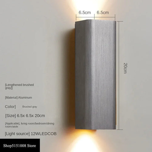 applique murale led modernes pour éclairage de fond intérieur - vue 9 sur 15