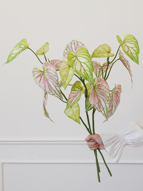 plante artificielle caladium pour décoration intérieure et florale - vue 2 sur 6