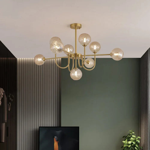2024 New Pattern Creative U-shaped Magic Bean LED Pendent  Lamp For Living Room Bedroom Lobby Exhibition Hall - vue 6 sur 8