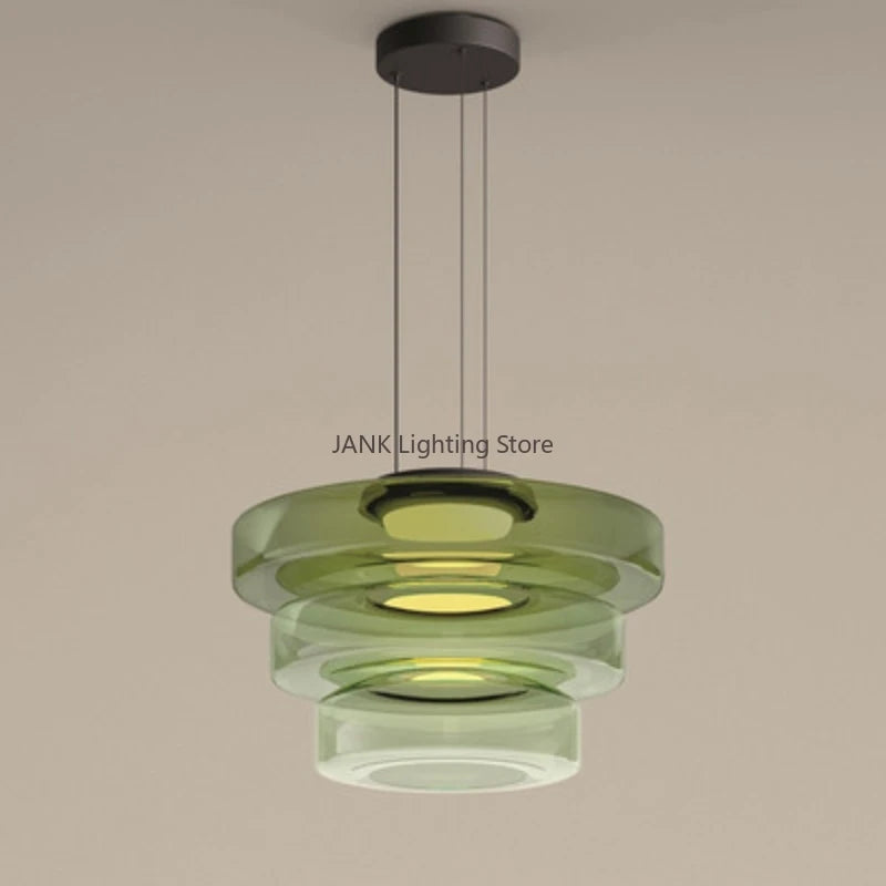 Suspension en verre minimaliste design style italien