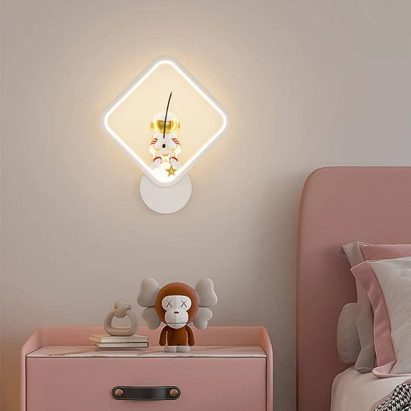 lampe de chevet lune astronaute décor minimaliste moderne