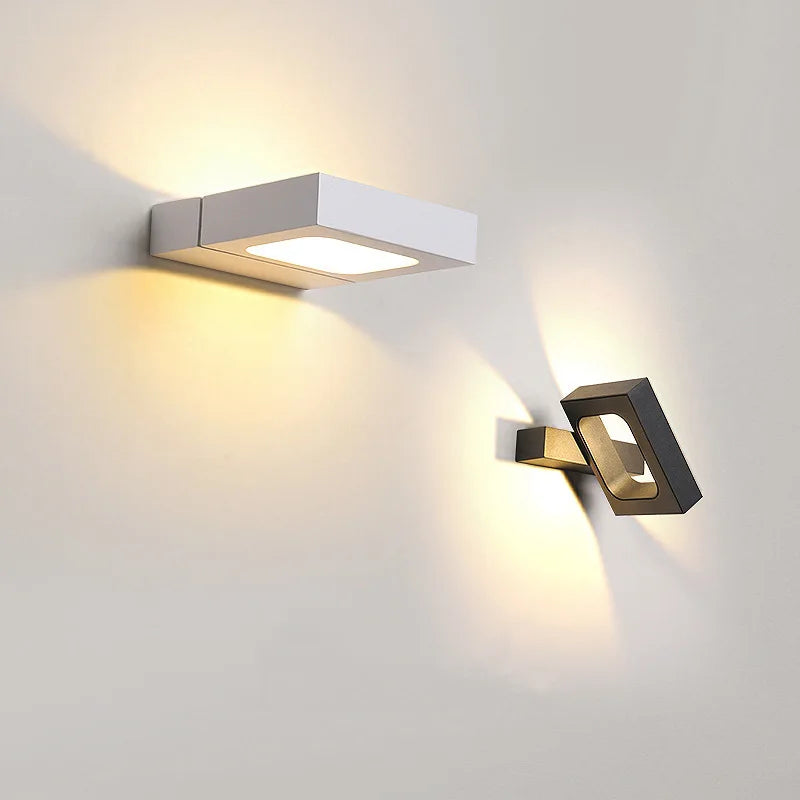applique murale led moderne rotative pour décoration intérieure - vue 5 sur 12