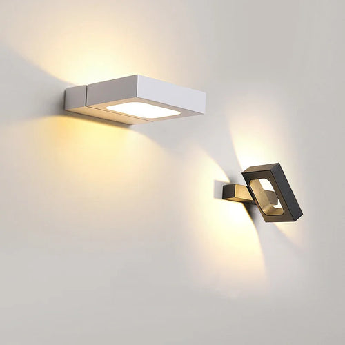 applique murale led rotative intérieur décoration appliques luminaire - vue 5 sur 12