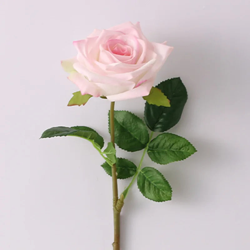 fleurs de roses artificielles en latex pour décoration élégante - vue 7 sur 11
