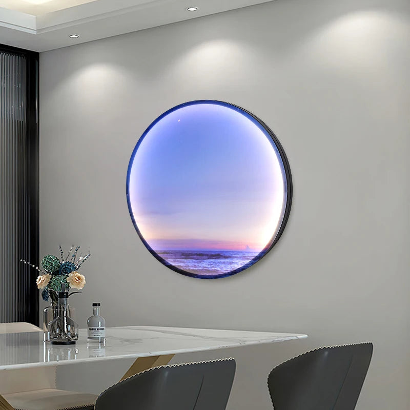 applique murale led circulaires décoration ciel étoilé cosmique - vue 5 sur 12