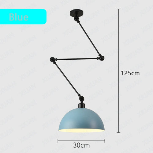 plafonnier led suspendu design scandinave moderne en aluminium - vue 9 sur 16