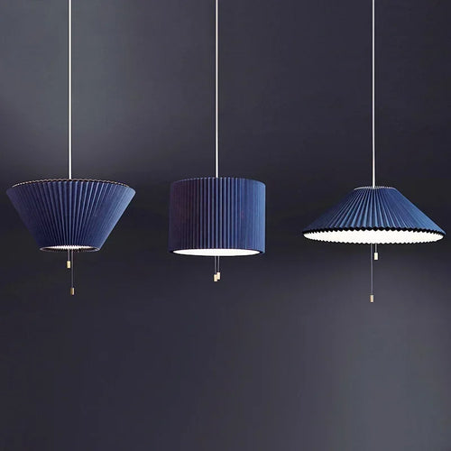 Deformed Umbrella Chandeliers Fabric Pendant Lamp Ceiling Suspension Luminaire Hanging Light for Living Dining Room - vue 5 sur 9
