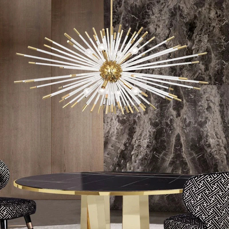 Lustre LED en cristal design moderne décoratif de luxe