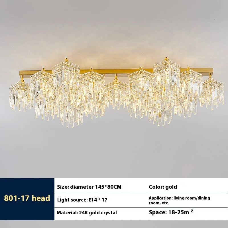 lampe en cristal de luxe pour intérieur moderne élégant - vue 8 sur 14
