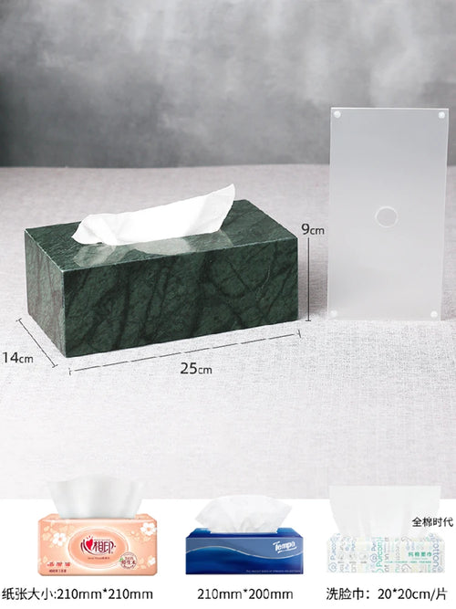 ensemble d'accessoires en marbre pour salle de bain organisé - vue 16 sur 21