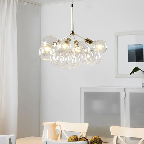 suspension moderne en verre pour décoration intérieure élégante - vue 5 sur 24