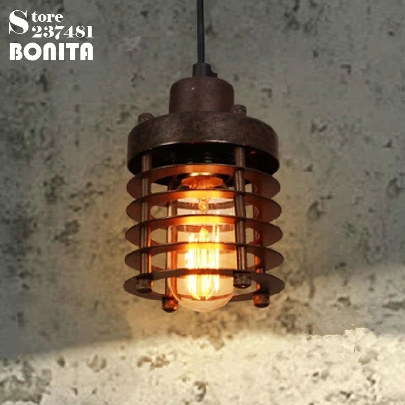 suspension vintage style industriel nordique en fer