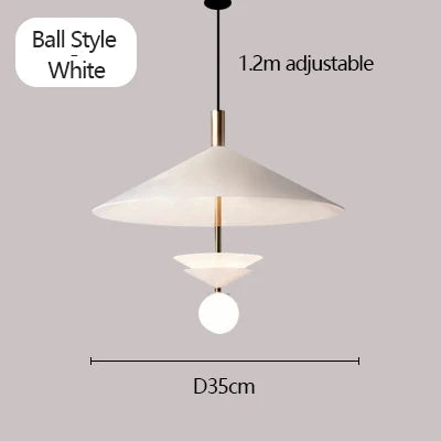 suspension design postmoderne minimaliste en forme de soucoupe volante