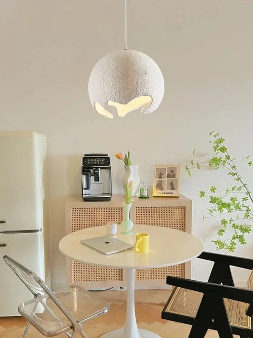 Restaurant Dining Island LED Chandelier Modern Cafe Bar Study Bedroom Light Wabi Sabi Personality Indoor Home Decor Hanging Lamp - vue 7 sur 12
