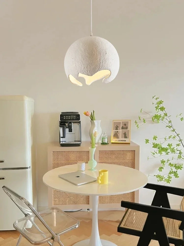 Restaurant Dining Island LED Chandelier Modern Cafe Bar Study Bedroom Light Wabi Sabi Personality Indoor Home Decor Hanging Lamp - vue 6 sur 12
