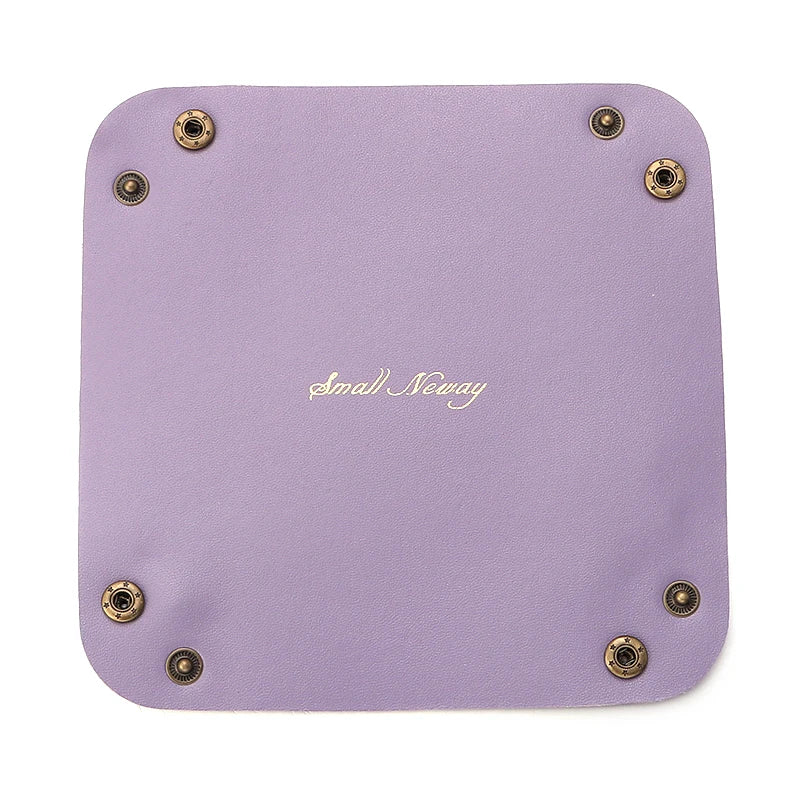 boîte de rangement en cuir pliable pour bijoux et accessoires - vue 12 sur 14