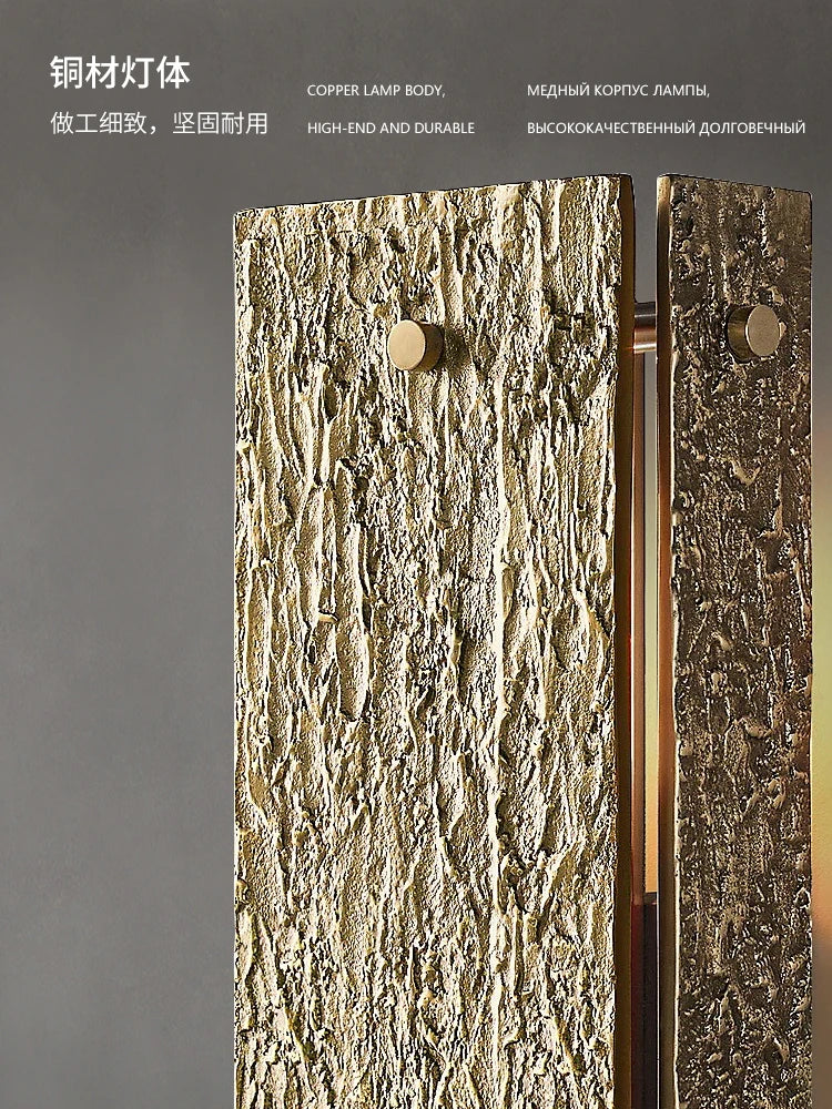 Moderne Vouvray carré RH cuivre applique salon fond mur villa entrée chambre lampe de chevet haut de gamme art applique - vue 6 sur 9