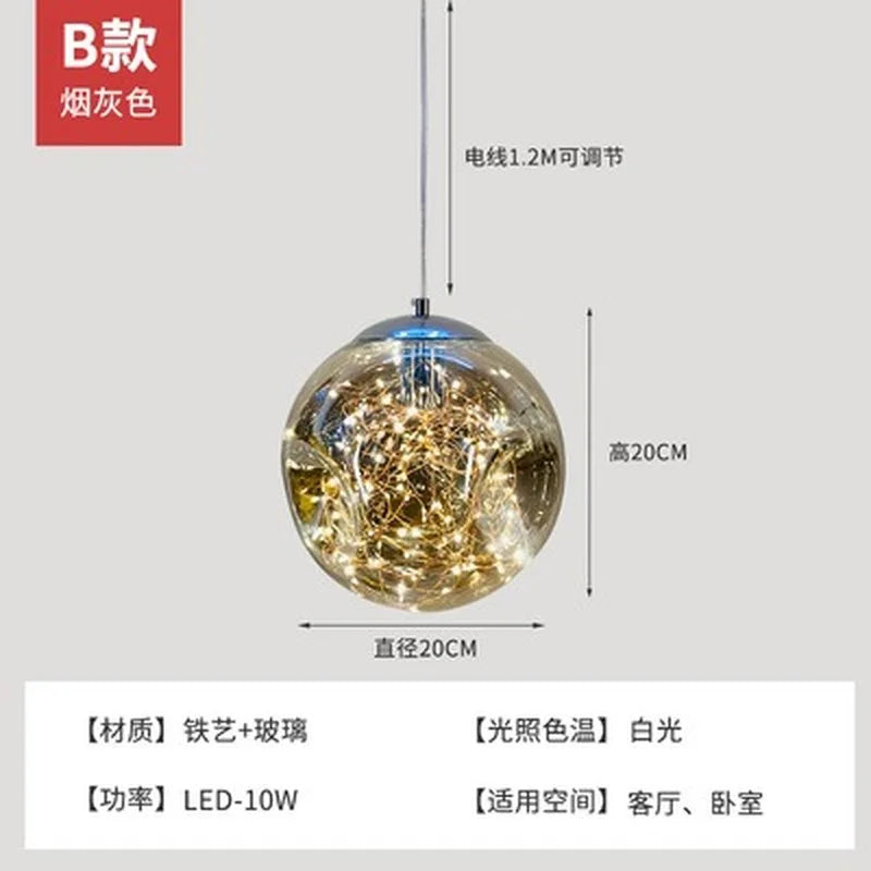 lustre nordique en étoile design en verre pour décoration intérieure - vue 21 sur 25