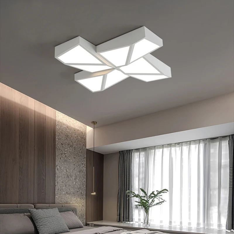 Plafonnier Led au design géométrique