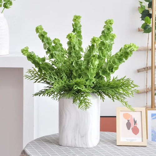 lot de 5 fausses feuilles d'oreilles d'éléphant pour décoration et arrangements - vue 3 sur 6