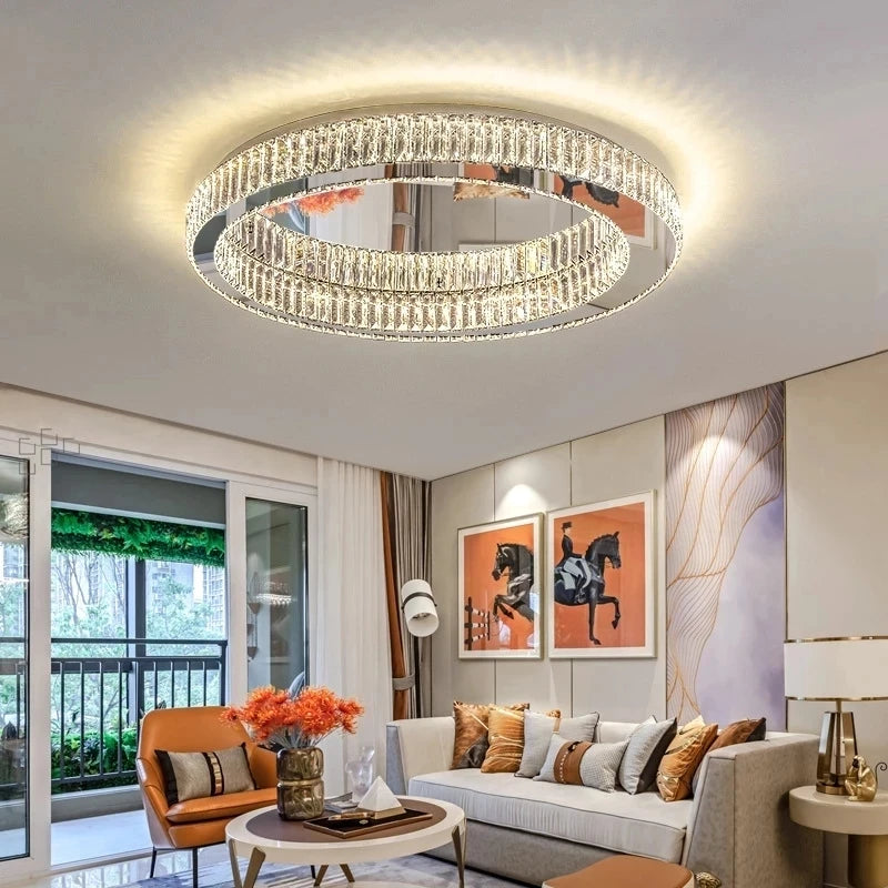 2024 Originality Personality Luxury Crystal Chandelier Lighting For Living Room Bedroom Study Crystal Ceiling Lamp - vue 4 sur 12