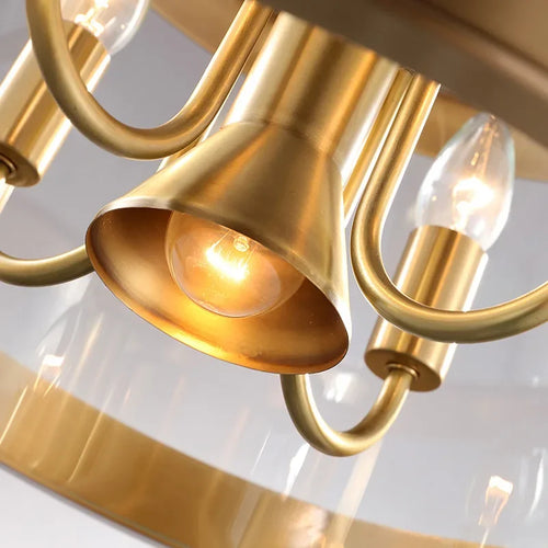 lustre moderne en cuivre style européen luxueux pour intérieur - vue 7 sur 7