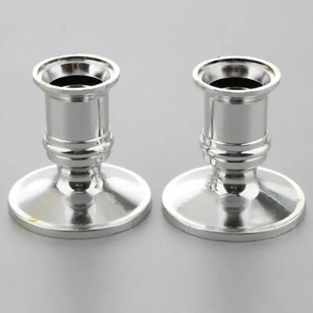 lot de 2 bougeoirs coniques pour décoration mariage et fêtes - vue 3 sur 7
