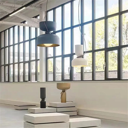 suspension à deux têtes design moderne pour intérieur