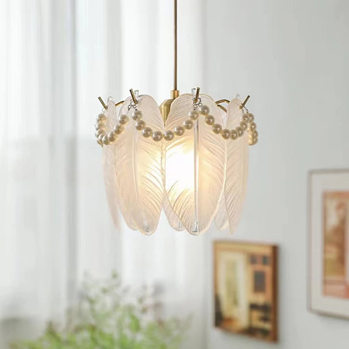 lustre moderne en verre design minimaliste pour intérieur élégant - vue 5 sur 9