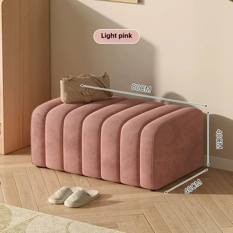 banc à chaussures design moderne avec repose pieds doux et confortable - vue 15 sur 26