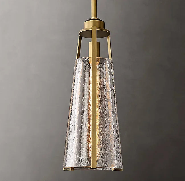 lustre en verre nordique style industriel pour décoration intérieure - vue 5 sur 10