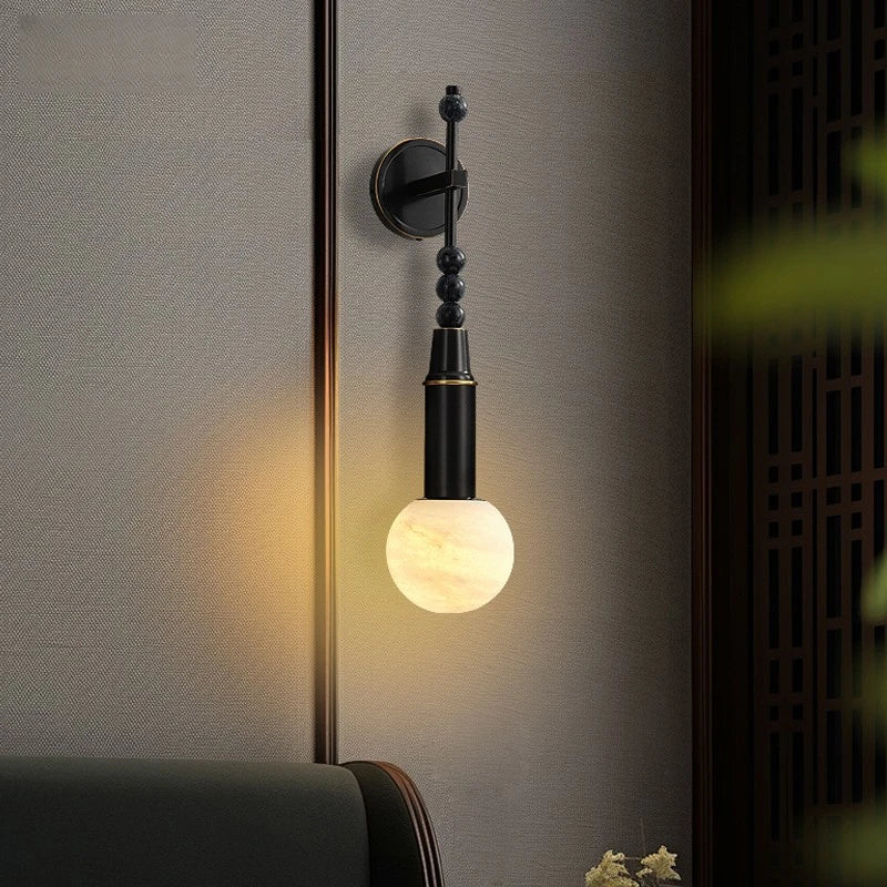 applique murale en cuivre au style chinois élégant pour décoration moderne - vue 3 sur 8