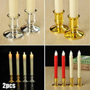 lot de 2 bougeoirs coniques pour décoration mariage et fêtes