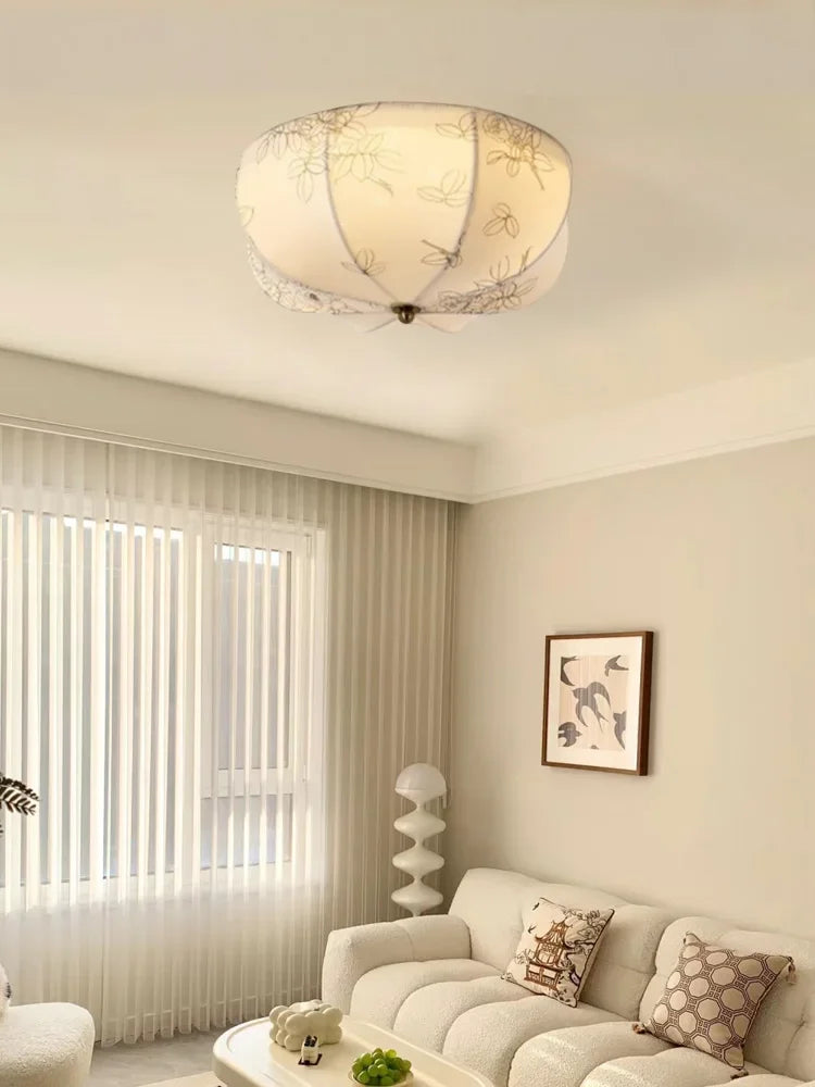 lustre moderne nordique en tissu pour intérieur élégant - vue 2 sur 9