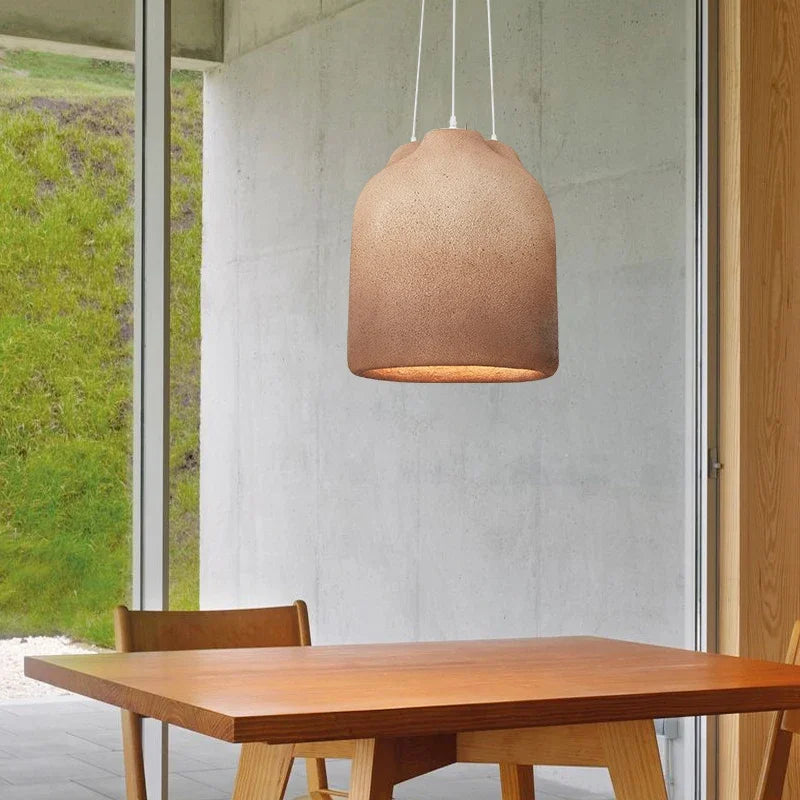 Designer Dining Room Wabi Sabi Chandelier Coffee Model House Personality LED Decor Light Creative Table Bar Kitchen Pendant Lamp - vue 5 sur 9