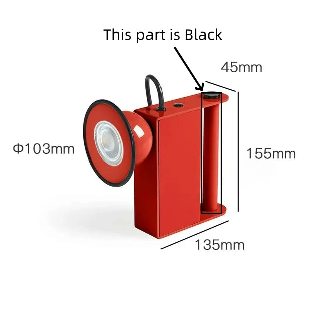 applique murale magnétique minibox stylisme italien rétro - vue 14 sur 15