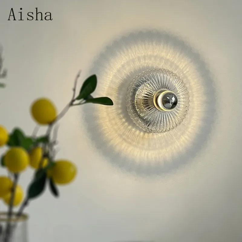 applique murale led moderne en verre minimaliste pour intérieur élégant - vue 3 sur 7