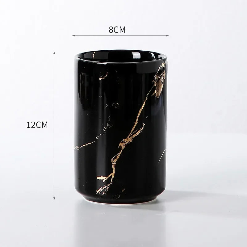 tasse en céramique pour couple porte-brosse à dents et rangement - vue 20 sur 22