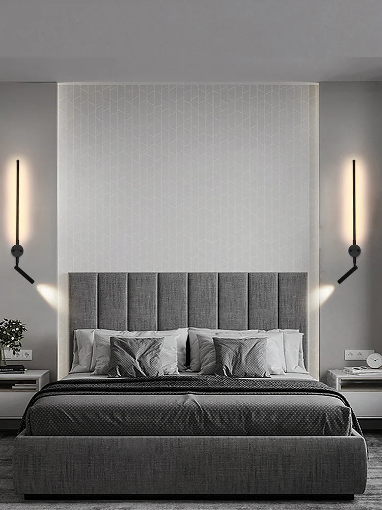applique murale minimaliste nordique avec interrupteur angle réglable