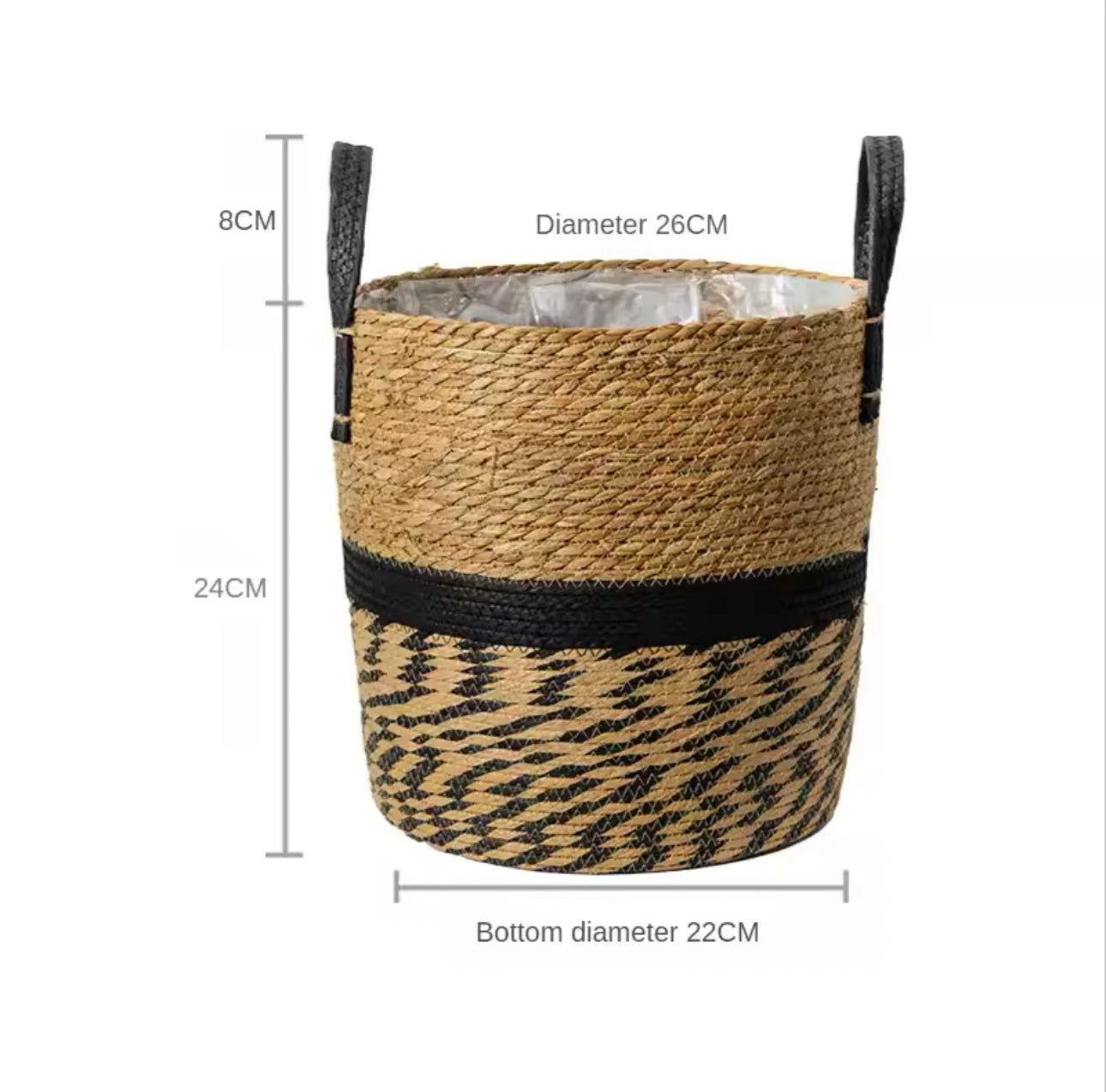 panier en osier naturel pour jardin et rangement décoratif - vue 16 sur 15