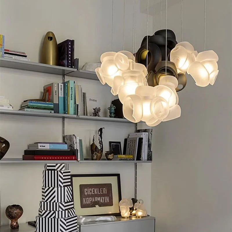 suspension créative en verre pour décoration moderne et élégante - vue 3 sur 8